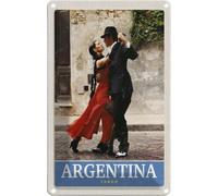 vianmo Cartel de hojalata 30x20 cm Argentinien Tango Straße Deco Regalo Metal Letrero