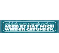 vianmo Cartel de madera 10 x 46 cm «Ich habe mein Gewicht verloren Deko Geschenk Schild