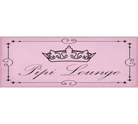 vianmo Cartel de madera 10x27 cm Pipi Lounge Toilette Krone rosa Deco Regalo Letrero