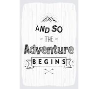 vianmo Cartel de madera 18x12 cm And so the adventure begins Berge Deco Regalo Letrero