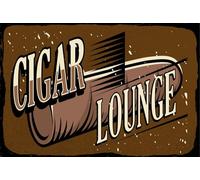 vianmo Cartel de madera 20x30 cm Cigar Lounge braunes Deco Regalo Letrero