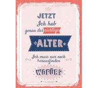 vianmo Cartel de madera 40x30 cm Ich habe genau das richtige Alter Deko Schild Deco Regalo Letrero