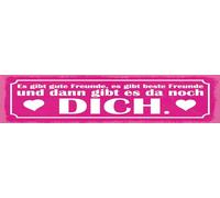 vianmo Cartel de madera de 10 x 46 cm con texto en alemán "Freunde und dann gibt es da noch DICH"
