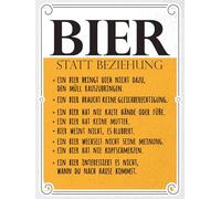 vianmo Cartel de madera de 40 x 30 cm, diseño de cerveza en lugar de relación, 8 razones