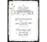 vianmo Cartel de madera de 40 x 30 cm, el regalo más bonito es un tiempo común