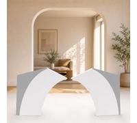 Viaoragiosa 2 Piezas Kit De Esquina De Arco,Moldura De Arco De Puerta Semicircular,Kit De Arco Precurvado para Marcos De Puerta,Moldura De Arco De Puerta Pintable,para Pasillos Y CafeteríAs
