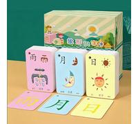 Viaoragiosa Tarjetas De Vocabulario Chino,Tarjetas DidáCticas Multifuncionales Aprender ChinoTarjetas De MandaríN,Explicaciones Ilustradas,Adecuado para La InteraccióN En El Aulas