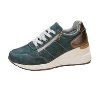Viaoragiosa Zapatillas De Deporte Alta TalóN Plataforma,Sneakers De CuñA Interna para Mujer,Cierre con Cordones,Transpirable,para Adelgazar,Correr,Caminar,Casual,Deportivo,Footing