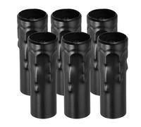 VIAPUICE Fundas de vela para candelabros E14 de 3.2 pulgadas, 6 cubiertas de metal con base de candelabro goteante de 24 mm de diámetro interior, accesorios de bombilla para lámparas, accesorio de