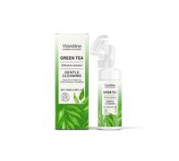 Viareline Green Tea Foam Facial Cleanser Gentle Ingredients Deep Cleansing Pores Refreshing Cleansing Facial No Grey