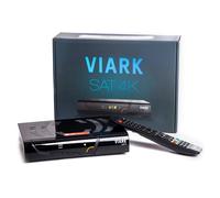 Viark SAT 4K y Viark SAT Receptor Satélite decodificador con Wifi, estable, multistream UHD DVB-S2X y H.265, lector de tarjetas CA, USB, RCA, puerto Ethernet, PVR, DLNA, FTP, FTA, Youtube,