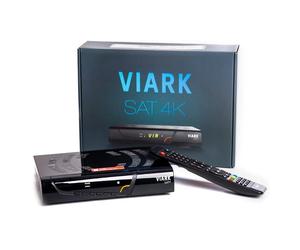 Viark SAT 4K y Viark SAT Receptor Satélite decodificador con Wifi, estable, multistream UHD DVB-S2X y H.265, lector de tarjetas CA, USB, RCA, puerto Ethernet, PVR, DLNA, FTP, FTA, Youtube,