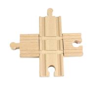 Vías de Tren de Madera, vías de Tren de Madera, Cruzadas, Accesorio de estación de ferrocarril Compatible con Juguetes clásicos Importantes
