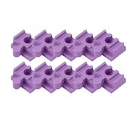 Vías de Tren - Juego de 10 Conectores de vías de Madera, adaptadores de compatibles con Todos los Conjuntos de Trenes de Madera | Accesorios Coloridos y duraderos para niños de 3+ años