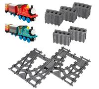 Vías de Tren Rieles de la Ciudad, 54 pcs City Tren Rieles, Juego de Construcción para Niños y Niñas