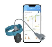 Viatom Oxímetro de Pulso de Muñeca, Monitor de Saturación de Oxígeno y Frecuencia Cardíaca con Vibración Nocturna, Compatible con APP iOS/Android y PC