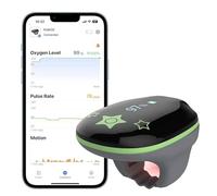 ViATOM Pulsioxímetro, Oxímetro de Dedo con Bluetooth y APP, Monitor de Saturación de Oxígeno y Frecuencia Cardíaca, Infantil para Niños 3-10 Años, Portátil y Precisa