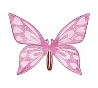 Vibbang Alas Mariposa Grande Alas de Hada, Alas de Mariposa Brillantes para Niña & Adultos, Alas de Hadas Alas de Elfo para Fiesta Navidad Halloween Carnaval (Rosa)