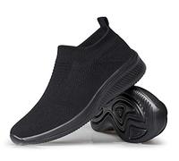 vibdiv Zapatos Planos Caminar Mujer Zapatillas Casual Zapatos Diarios sin Cordones Ligeros Cómodos