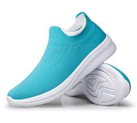 vibdiv Zapatos Planos Caminar Mujer Zapatillas Casual Zapatos Diarios sin Cordones Ligeros Cómodos