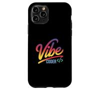 Vibe Coder Funny Gradient Dev Code Sintaxis Sarcástico Chill Carcasa para iPhone 11 Pro