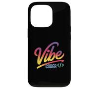 Vibe Coder Funny Gradient Dev Code Sintaxis Sarcástico Chill Carcasa para iPhone 13 Pro
