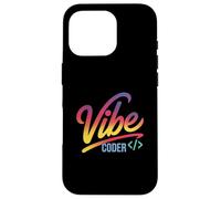 Vibe Coder Funny Gradient Dev Code Sintaxis Sarcástico Chill Carcasa para iPhone 16 Pro