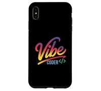 Vibe Coder Funny Gradient Dev Code Sintaxis Sarcástico Chill Carcasa para iPhone XS Max