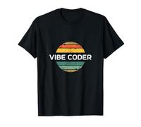 Vibe Coder - Puesta de sol retro vintage Camiseta
