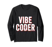 Vibe Coder Software Programmer Developer Coding - Manga Larga