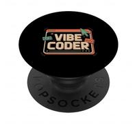 Vibe Coder Software Programmer Developer Coding - PopSockets PopGrip Adhesivo