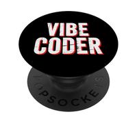Vibe Coder Software Programmer Developer Coding - PopSockets PopGrip Adhesivo
