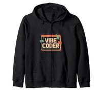 Vibe Coder Software Programmer Developer Coding - Sudadera con Capucha
