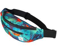 Vibe Festival Gear Fanny Pack para Hombres y Mujeres - Muchos Estampados - Negro holográfico Plata Oro Lindo Bolsa de Cintura para Festival Rave Senderismo Correr Ciclismo