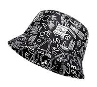 Vibe Festival Gear Gorro unisex para hombres y mujeres, gorro de pesca a la moda, bonito gorro de pescador, Bw Tribal, Large