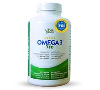 VIBEFARMA OMEGA 3 PRO Certificado IFOS 5 Estrellas 480 mg EPA y 320 mg DHA por Cápsula Aceite de Pescado Triglicérido Estándar Superior Alta Concentración Absorción Rápida Sin Reflujo 120 Cápsulas