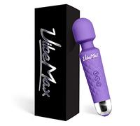 VibeMax - Masajeador de mano recargable por VibeMax: inalámbrico y resistente al agua, potente vibración de múltiples velocidades, silencioso, inalámbrico, mini - (padre), Púrpura, 1