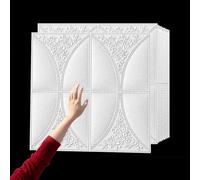 Vibeo Azulejos Adhesivos Paneles de Techo Desmontables 3D Estéreo, Azulejos Autoadhesivos para Salpicaderos de 5 mm de Grosor, 70X70 cm Paneles Pared de Poliestireno(Style C,80 pcs)