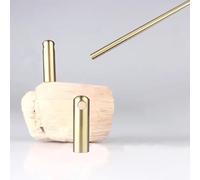 Vibeo Barandilla para Estantes Barandilla de Latón Macizo para Estantes y Armarios, Barandilla de Seguridad para Estantes con 2 Barrotes, Barra Metálica de Seguridad Corta(Style B,20cm/7.9in)