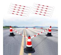 Vibeo Barra de Cono de Tráfico Cono de Tráfico Rodado, Barras Cónicas Reflectantes Extensibles y Ligeras, Barreras de Seguridad de PVC para Conos de Tráfico/estacionamiento(Ring 13 cm (5 1/8”),10pcs)
