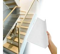Vibeo Bloqueador Juguetes Sofa 8 Topes Blancos para Escaleras, Ideales para Gatos o Juguetes, Topes Recortables para Debajo del Sofá, Barrera para Escaleras 5 10 15 20 25 30 cm(32x8in (80x20cm))