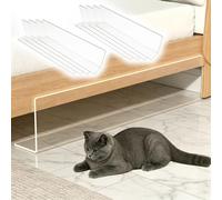 Vibeo Bloqueador Juguetes Sofa Paquete de 8 Protectores Transparentes para Debajo de La Cama, Barrera para El Espacio Entre El Sofá y Los Juguetes, Barrera para Suelos Duros(39x7in (100x18cm))