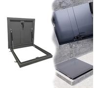 Vibeo Claraboya Techo Escotilla de Techo con Manija y Junta de Goma, Placa de Cubierta de Acero para Puerta de Techo, Tapa Impermeable para Pozo de Luz en El Techo(34x16in/86x40cm)