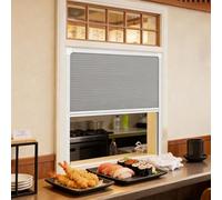 Vibeo Puerta Enrollable Puerta Enrollable Descendente para Pasaplatos de Cocina, Puerta de Persiana Plegable Blanca 40 50 60 80 90 cm, Kit Puertas de Persiana Retráctil(22x22in(55.9x55.9cm))