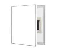 Vibeo Tapa Cuadro electrico Cubierta de Caja de Interruptores con Marco PS, Cubierta de Panel Eléctrico de Color Sólido, Gabinete de Cubierta de Caja de Fusibles para El Hogar(White,16x20in/40x50cm)