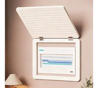 Vibeo Tapa Cuadro electrico Tapa Abatible Blanca para Caja de Interruptores, Gabinete con Tapa Transpirable para Caja de Fusibles, Tapa Decorativa para Caja de Medidores(12x12in/30x30cm)