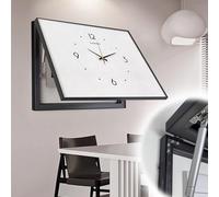 Vibeo Tapa Cuadro electrico Tapa Decorativa para Panel Eléctrico, Oculta la Caja de Fusibles y Cuenta con Reloj, Tapa para Tablero de Distribución de 40, 50, 60 y 70 cm(Style B,16x14in/40x35cm)