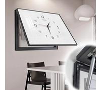 Vibeo Tapa Cuadro electrico Tapa Decorativa para Panel Eléctrico, Oculta la Caja de Fusibles y Cuenta con Reloj, Tapa para Tablero de Distribución de 40, 50, 60 y 70 cm(Style A,20x16in/50x40cm)
