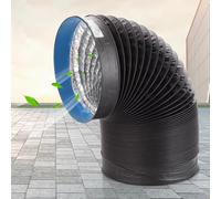 Vibeo Tubo Secadora Universal Conducto de Ventilación Extensible para Secadora en Exteriores, Tubo Largo de Conducto de Aire Aislado, Manguera de Escape de Aluminio(80mm(3.1in),L 100cm(3.3ft))
