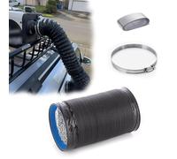 Vibeo Tubo Secadora Universal Conductos de Climatización Exteriores Aislados, Manguera Flexible de Aluminio con Abrazadera y Cinta, Tubo para Extractor de Aire de 8-12 cm(11cm(4.3in),L 150cm(4.9ft))